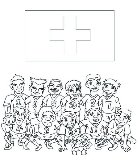 Desenhos de Das Bandeiras Da Copa Do Mundo 2018 Para Colorir 46
