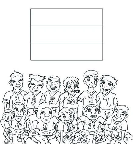 Desenhos de Das Bandeiras Da Copa Do Mundo 2018 Para Colorir 48