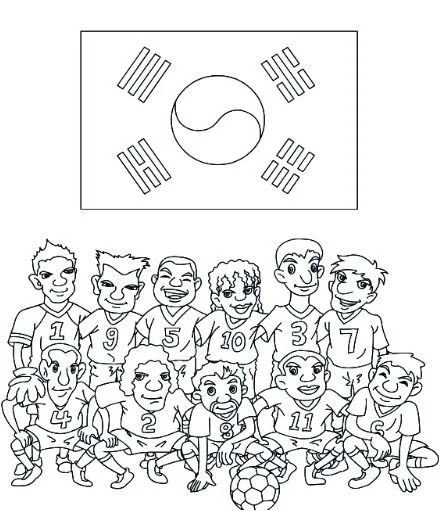 Desenhos de Das Bandeiras Da Copa Do Mundo 2018 Para Colorir 58