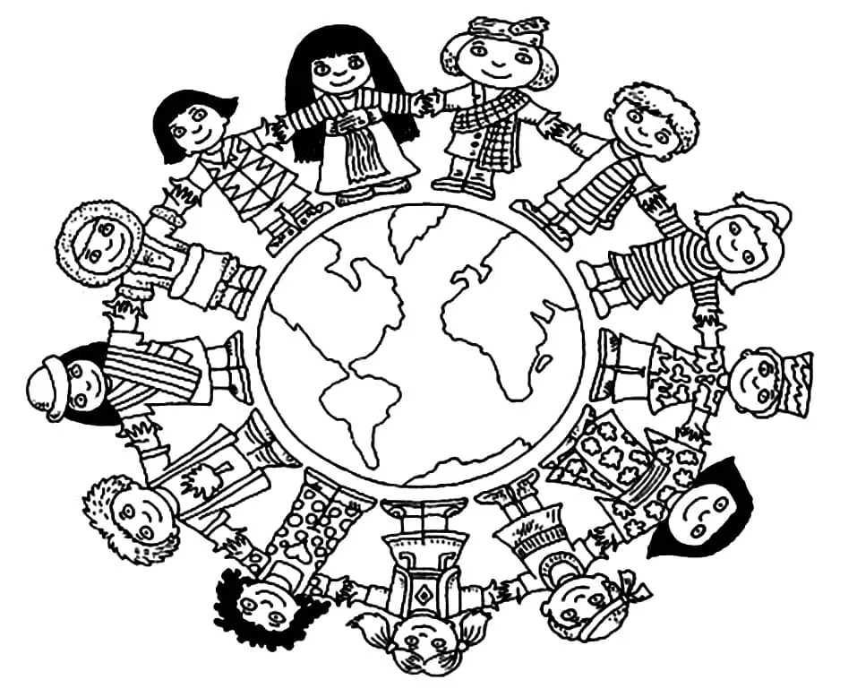 Dia Mundial Del Pensamiento Para Colorear 3