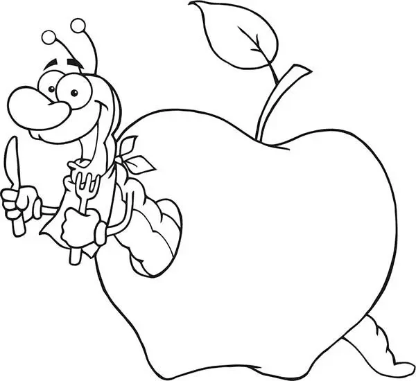 Gusanos Para Colorear 26