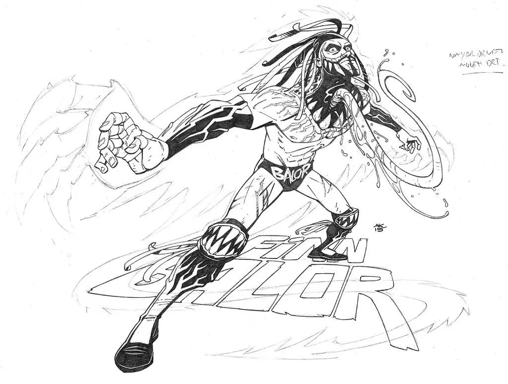 Desenhos de Wwe Para Colorir 21