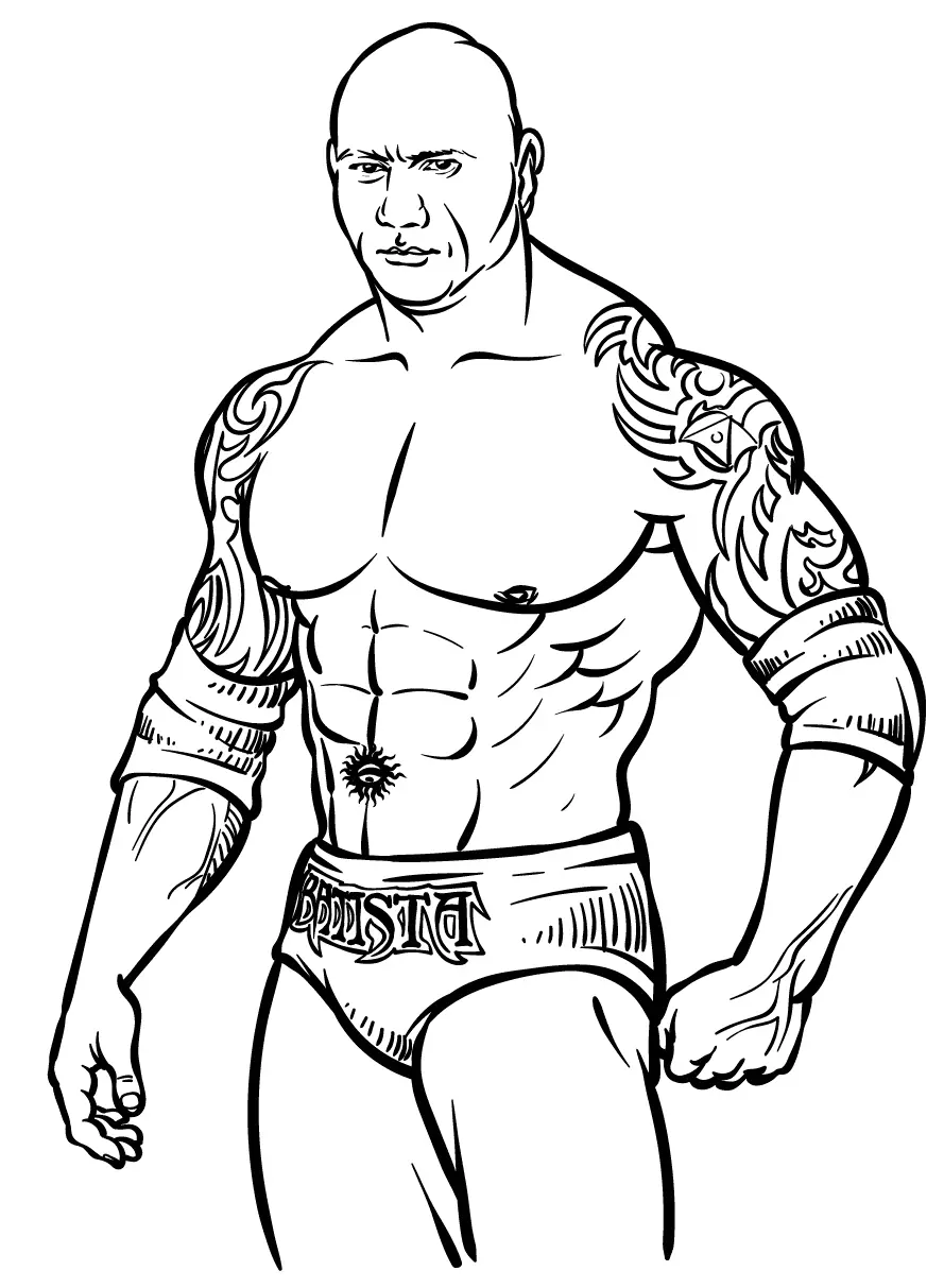 Desenhos de Wwe Para Colorir 22