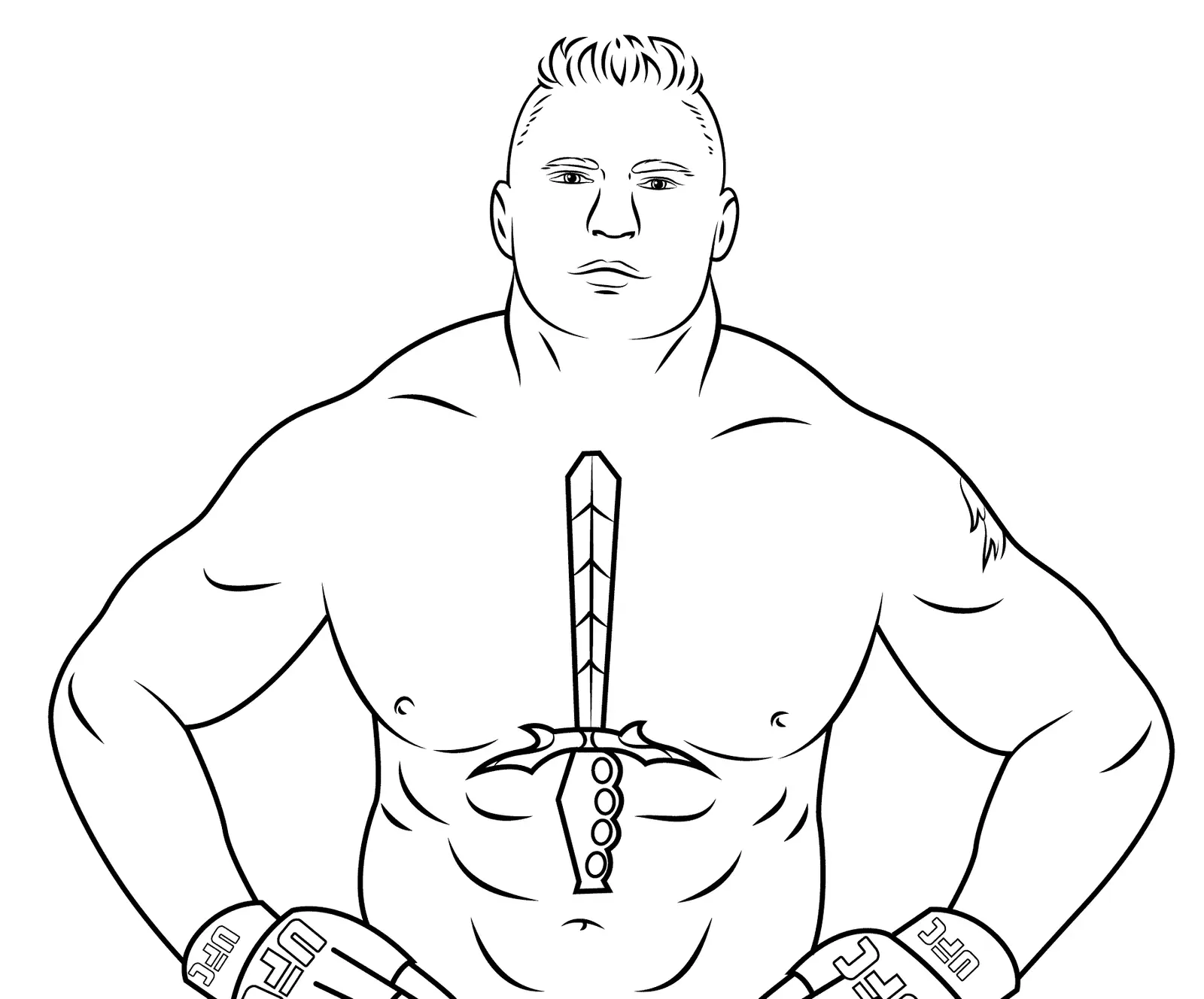 Desenhos de Wwe Para Colorir 24