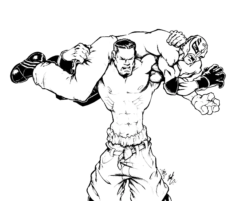 Desenhos de Wwe Para Colorir 26