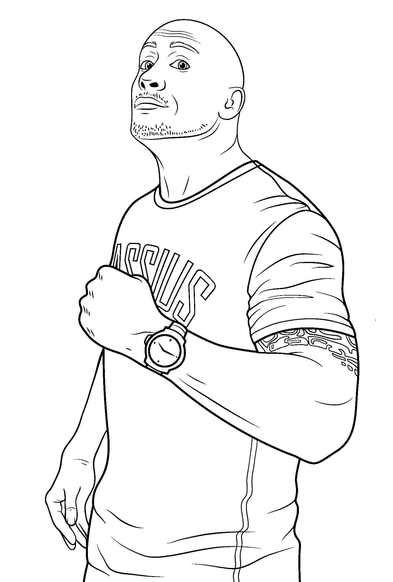 Desenhos de Wwe Para Colorir 31