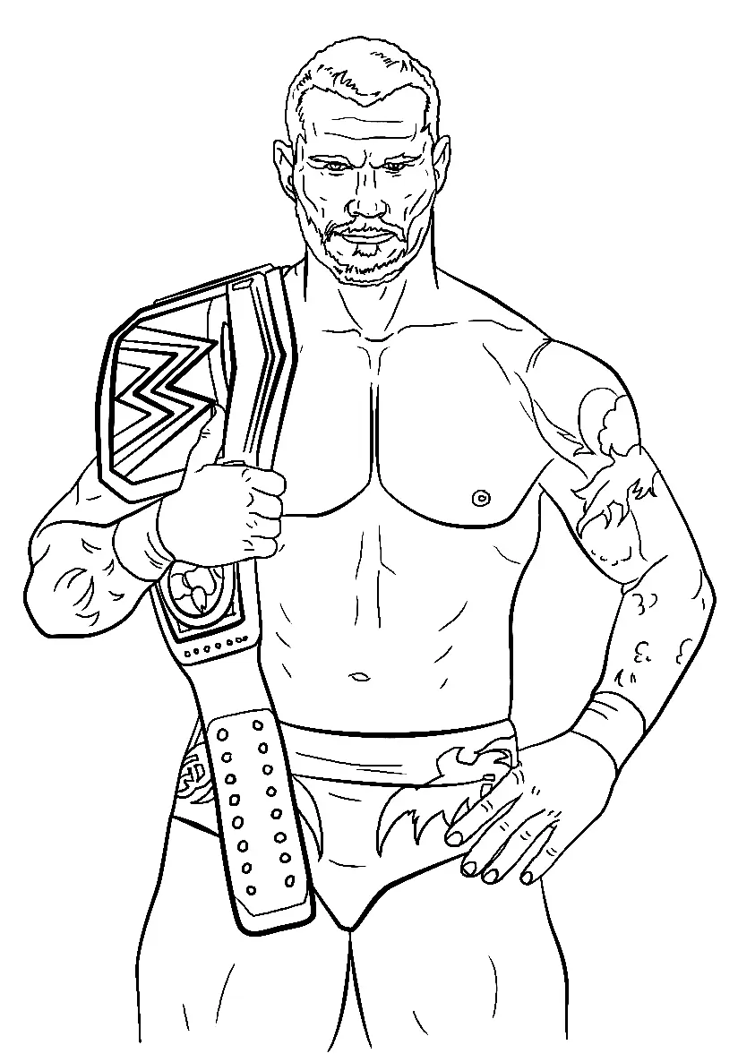 Desenhos de Wwe Para Colorir 32