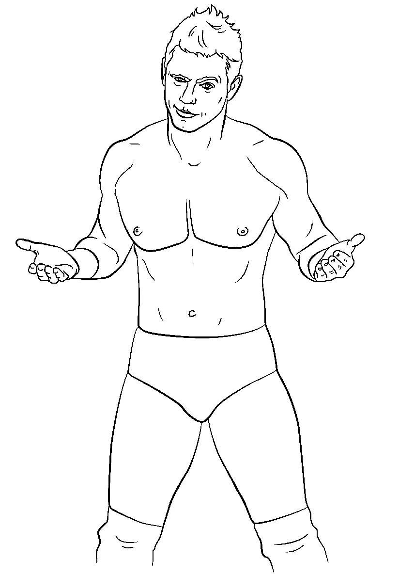 Desenhos de Wwe Para Colorir 43
