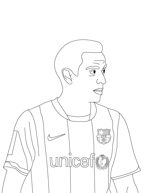 Xavi Coloring Pages 2