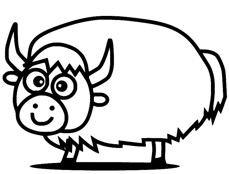 Yak Para Colorear 15