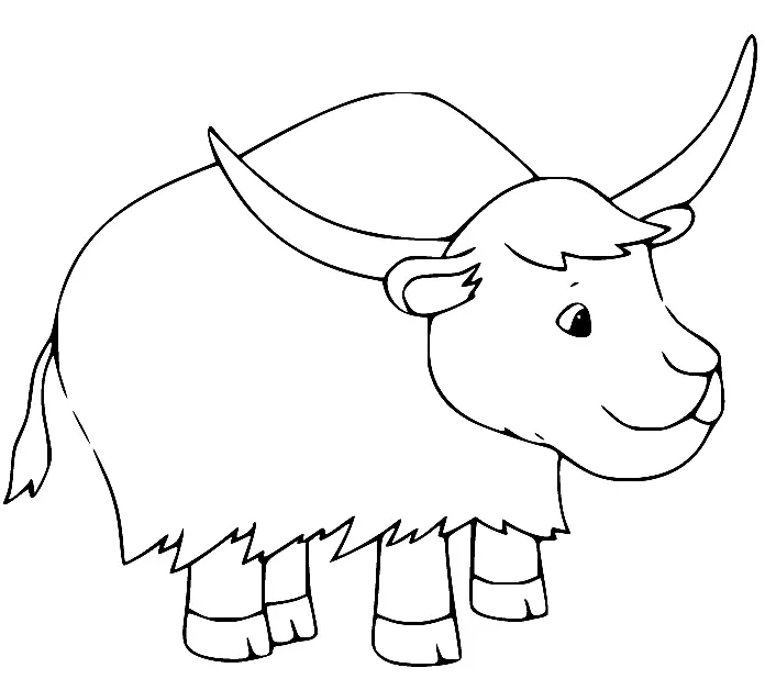Yak Para Colorear 21