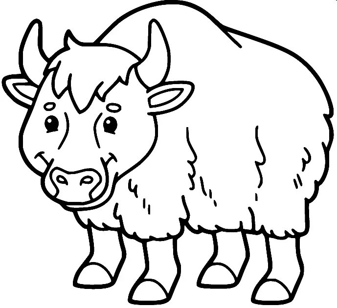 Yak Para Colorear 25