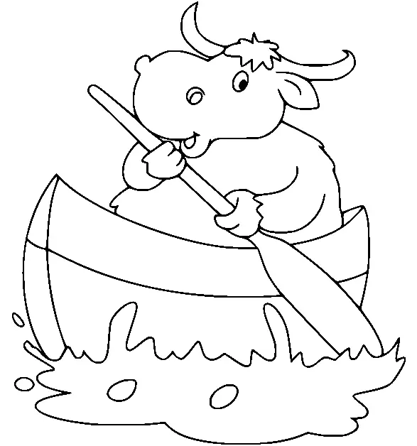 Yak Para Colorear 6