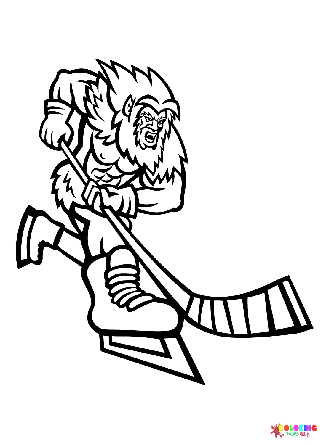 Yeti Coloring Pages 12