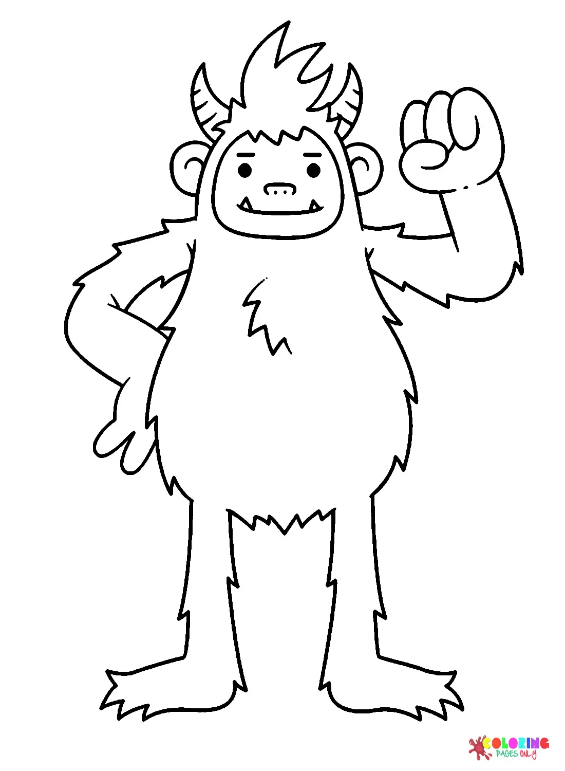 Yeti Coloring Pages 2