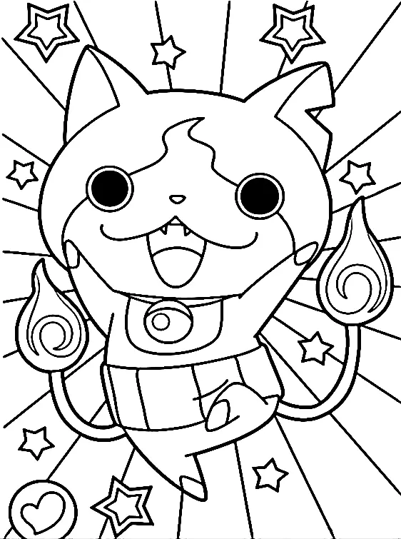 Desenhos de Yo Kai Watch Para Colorir 62