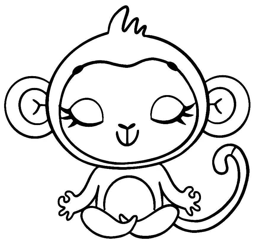 Yoga Para Colorear 11