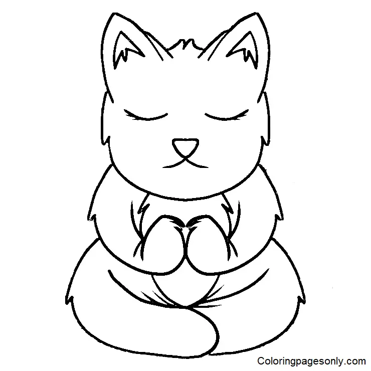 Yoga Para Colorear 29