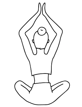 Yoga Para Colorear 34