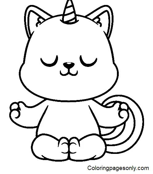 Yoga Para Colorear 4