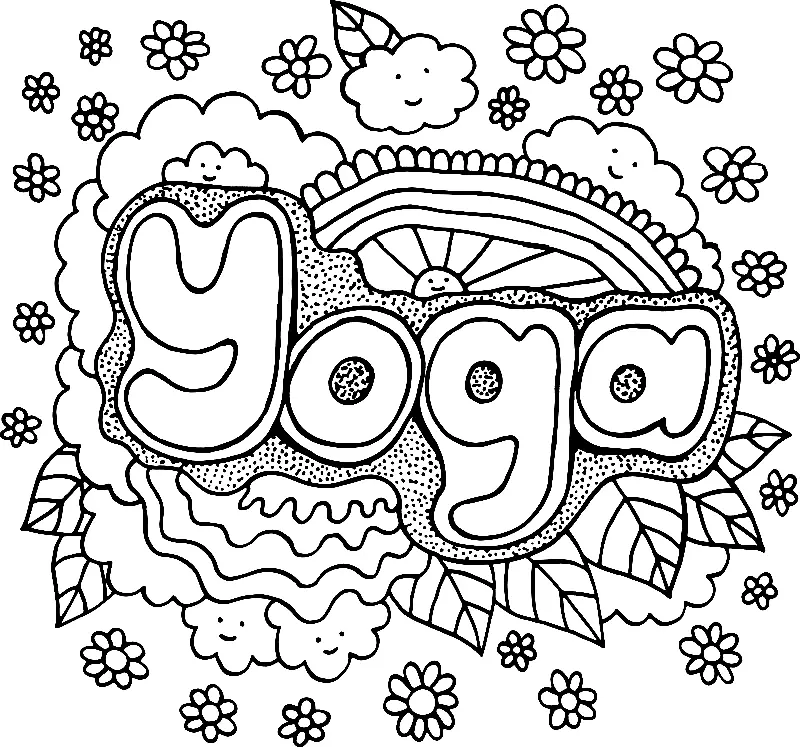 Yoga Para Colorear 40
