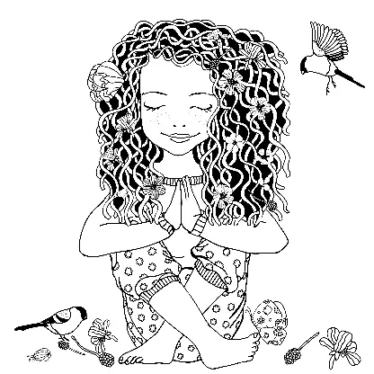 Yoga Para Colorear 42
