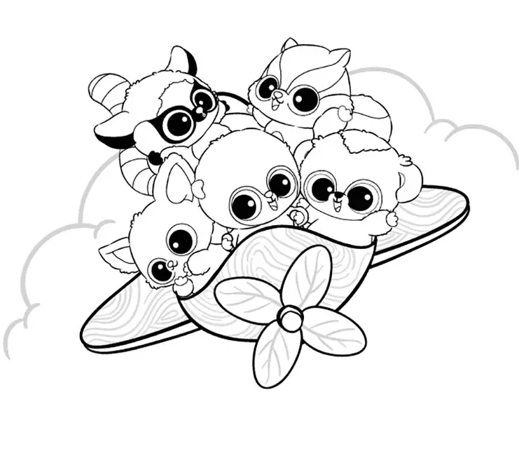 Yoohoo and Friends Coloring Pages 12