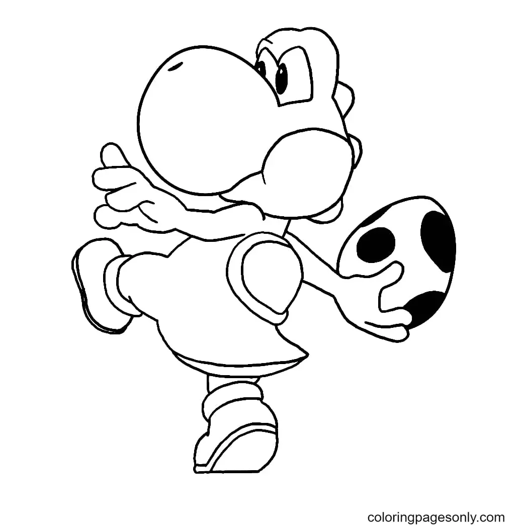 Desenhos de Yoshi Para Colorir 11