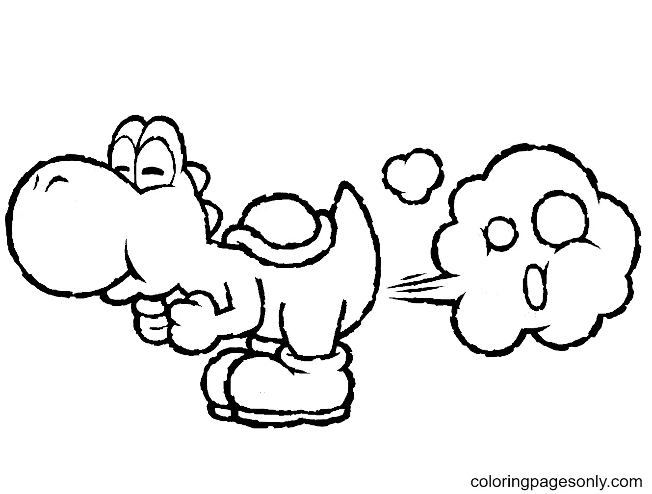 Desenhos de Yoshi Para Colorir 12