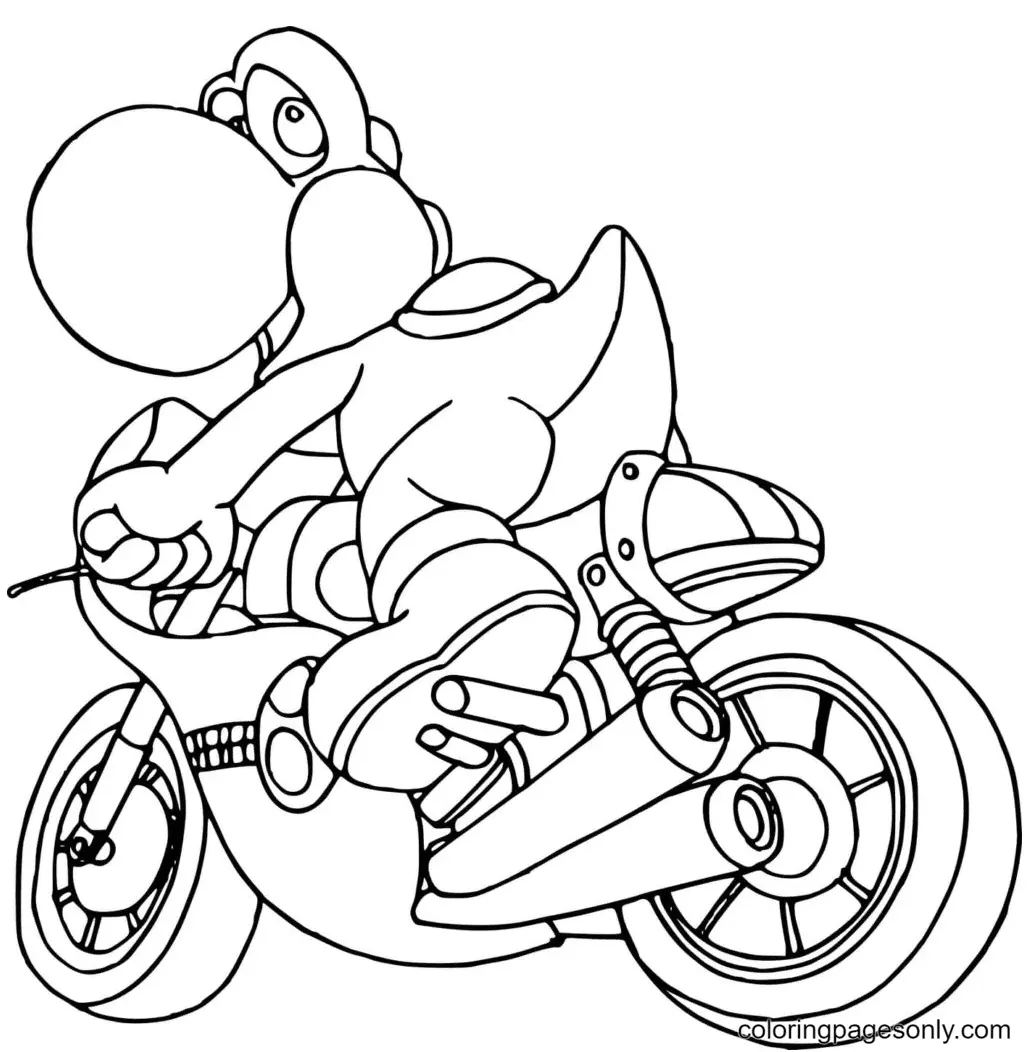 Desenhos de Yoshi Para Colorir 15
