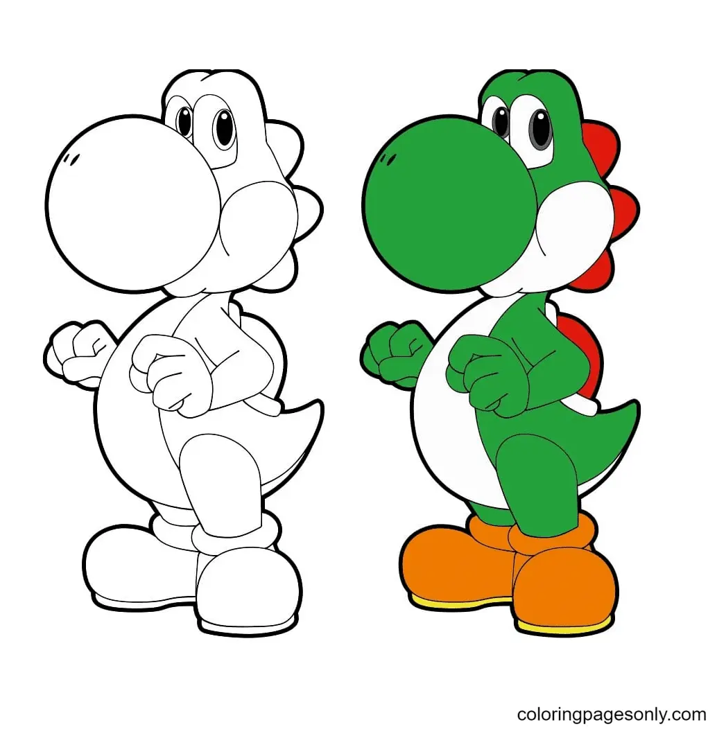 Desenhos de Yoshi Para Colorir 16