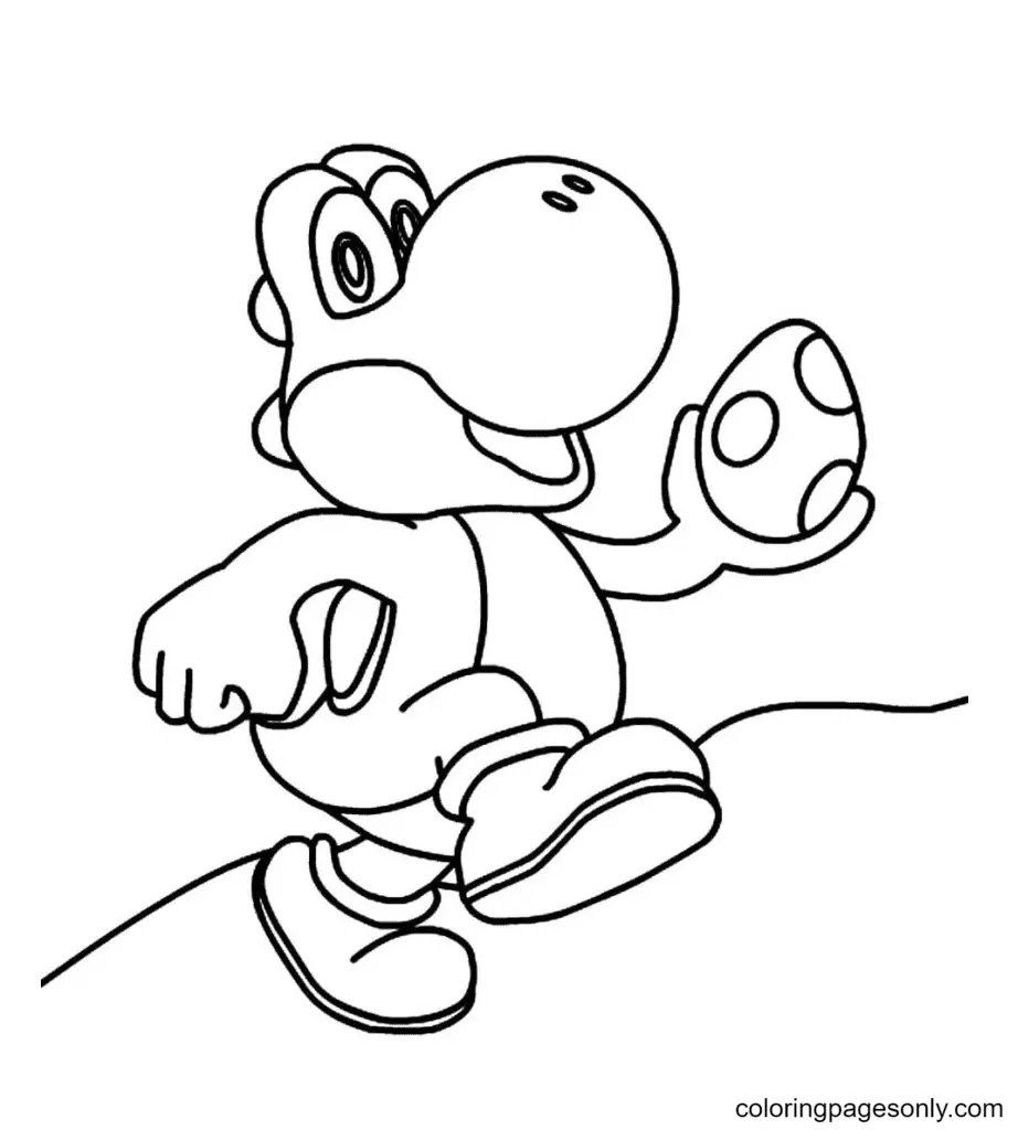 Desenhos de Yoshi Para Colorir 21