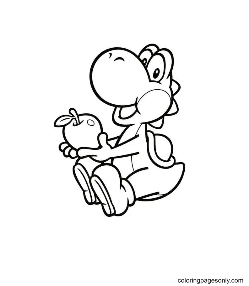 Desenhos de Yoshi Para Colorir 25