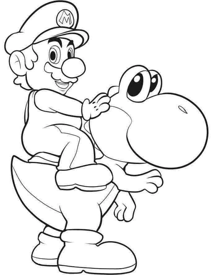 Desenhos de Yoshi Para Colorir 33