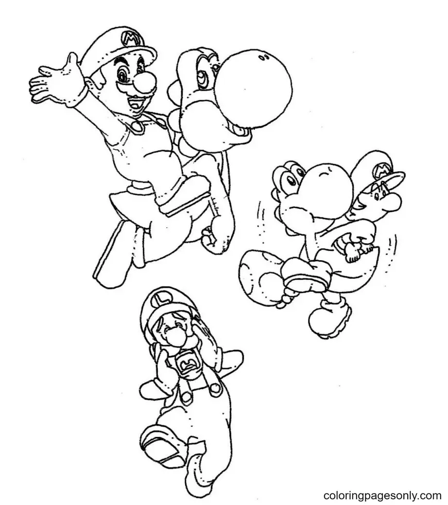Desenhos de Yoshi Para Colorir 35