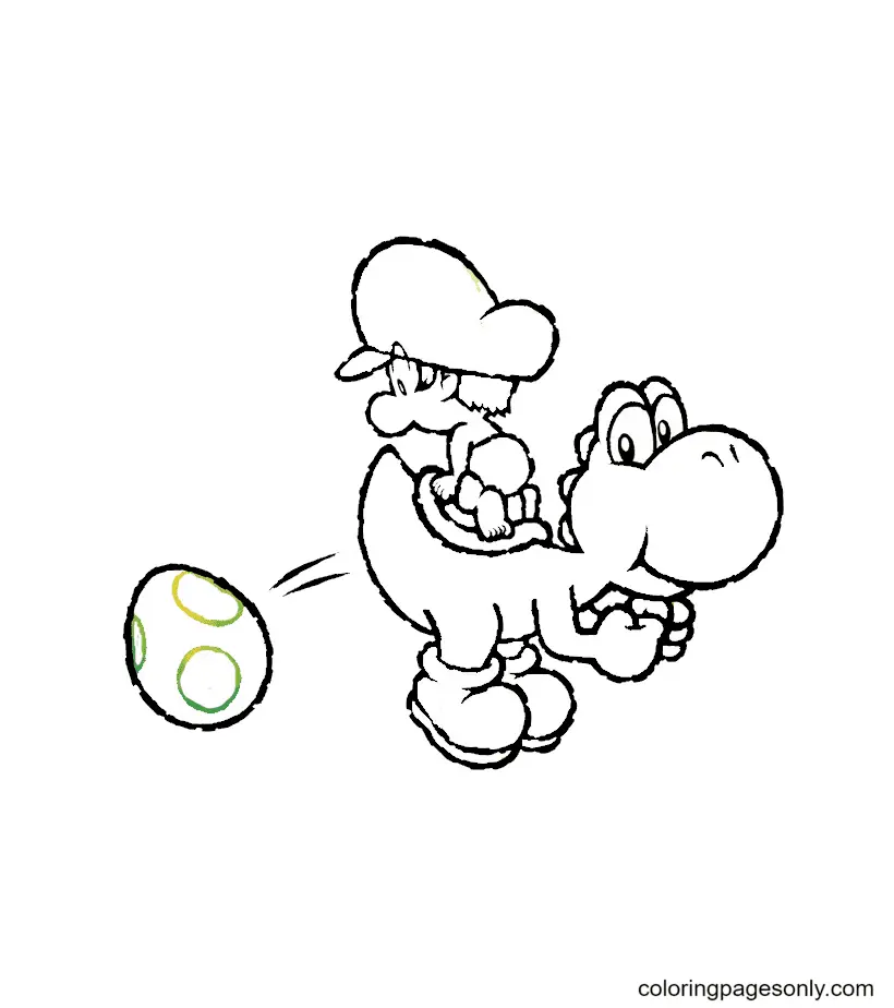 Desenhos de Yoshi Para Colorir 36