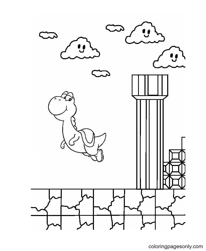 Desenhos de Yoshi Para Colorir 43