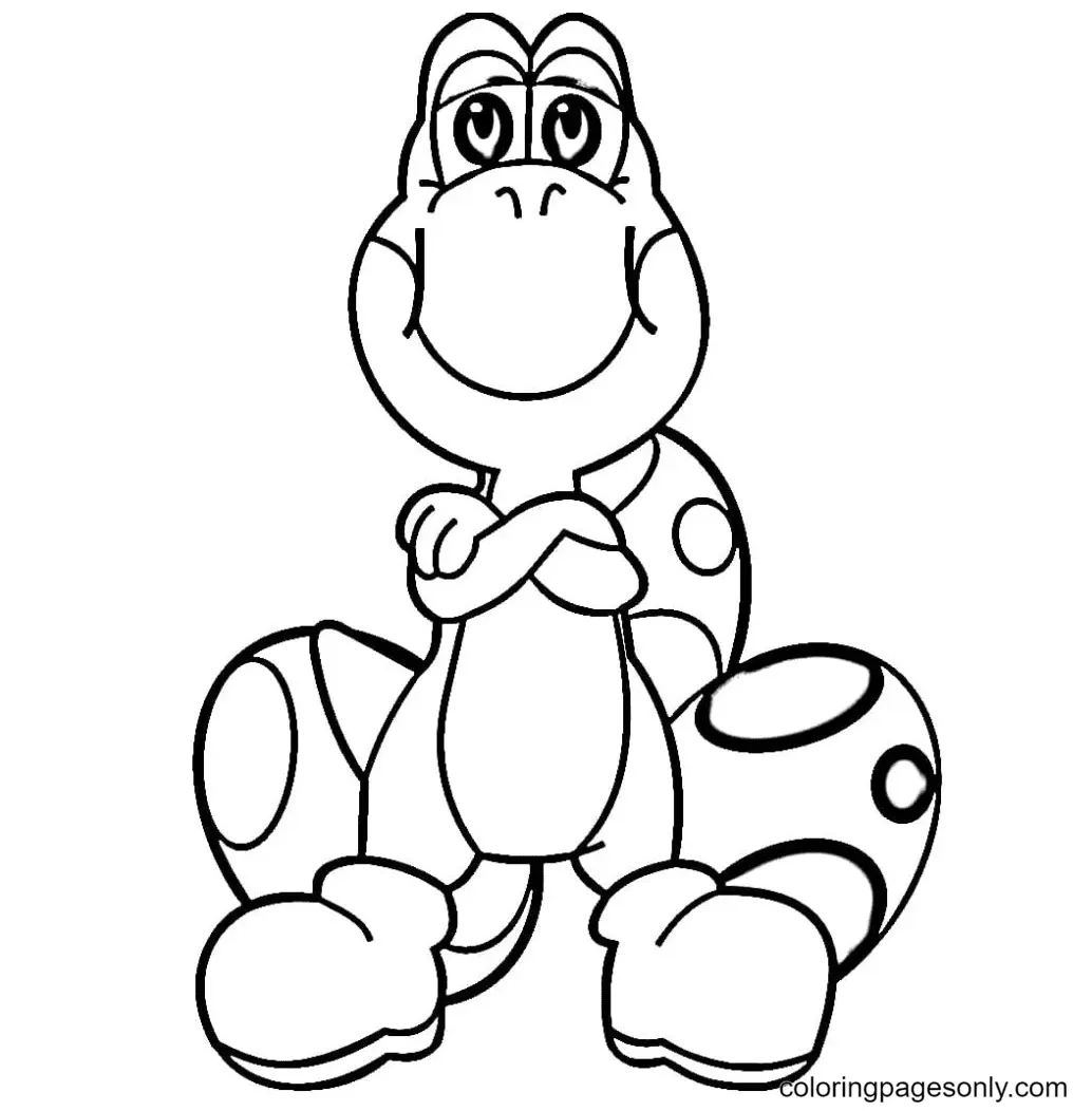 Desenhos de Yoshi Para Colorir 45