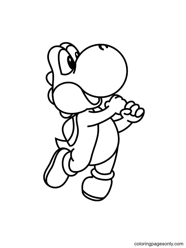 Desenhos de Yoshi Para Colorir 48