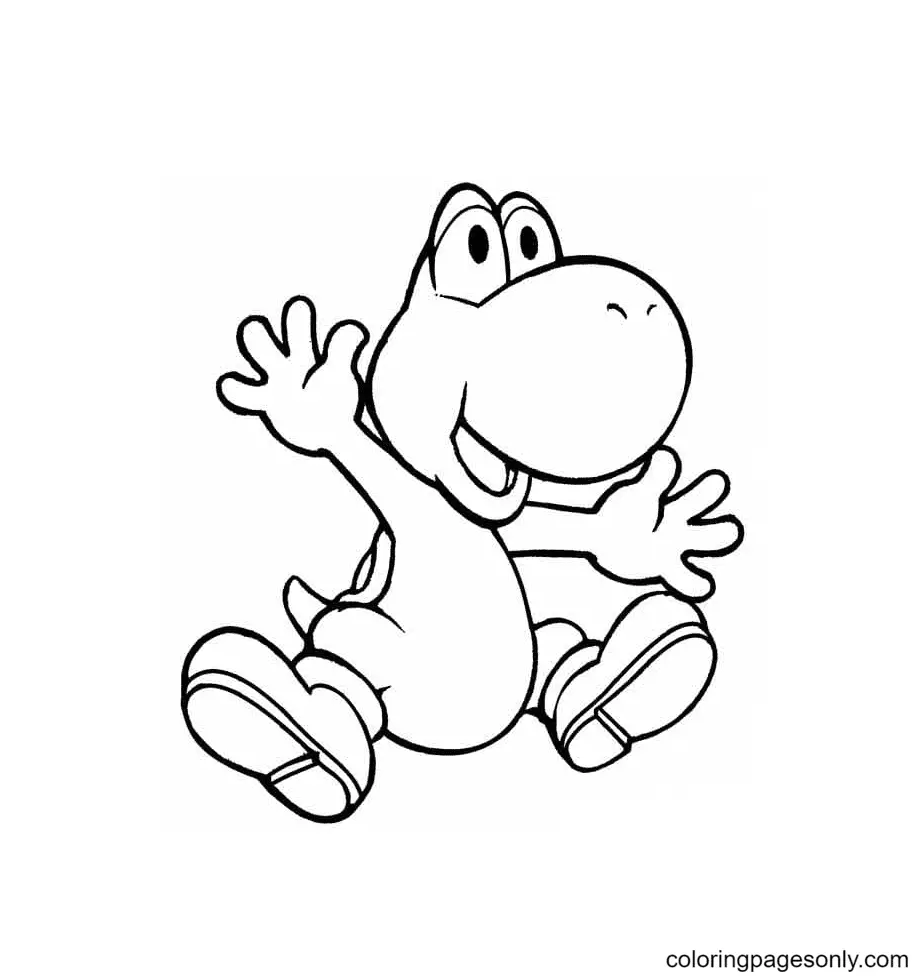 Desenhos de Yoshi Para Colorir 53