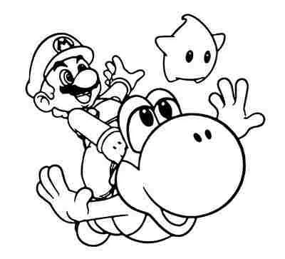 Desenhos de Yoshi Para Colorir 6