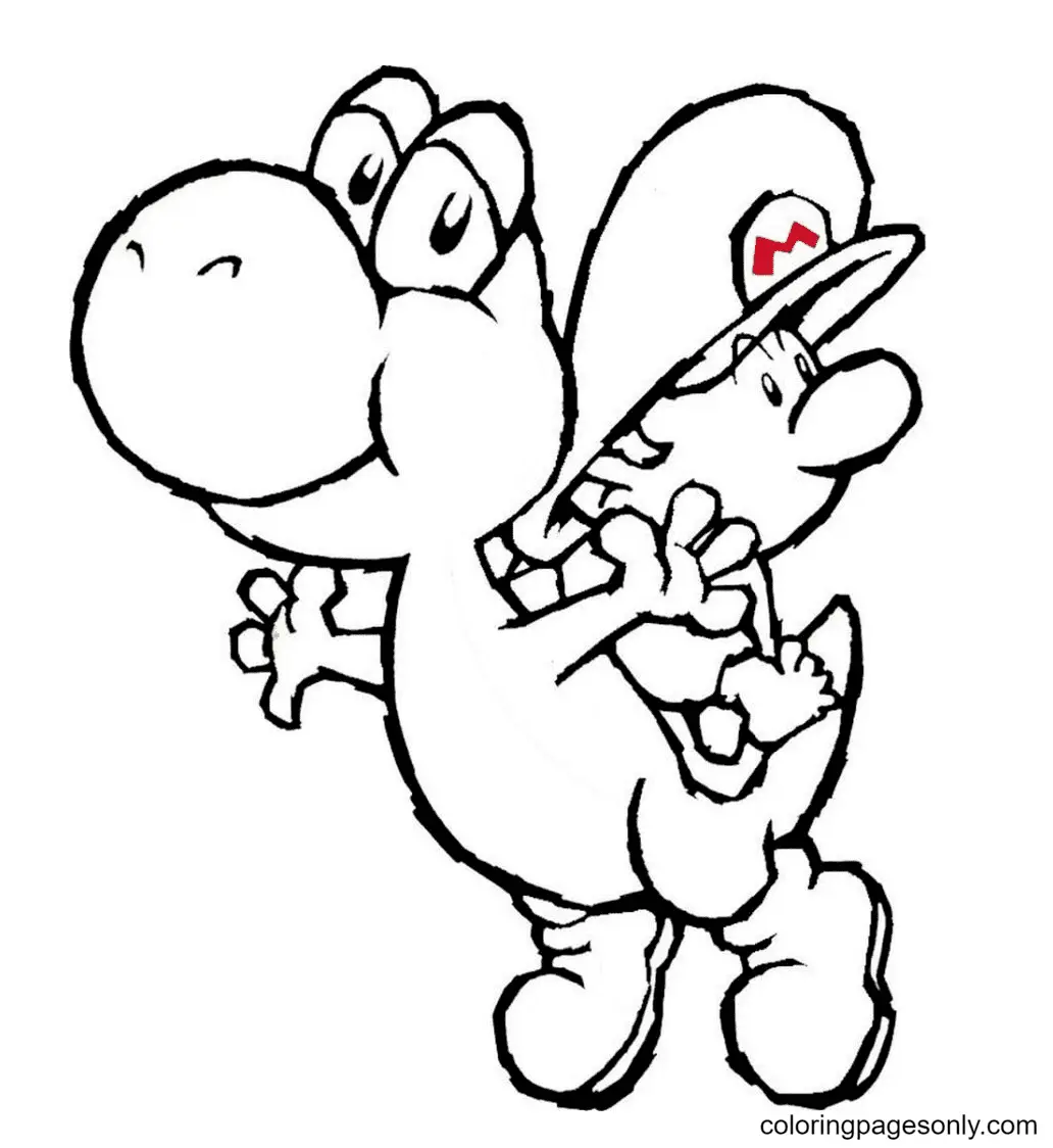 Desenhos de Yoshi Para Colorir 61