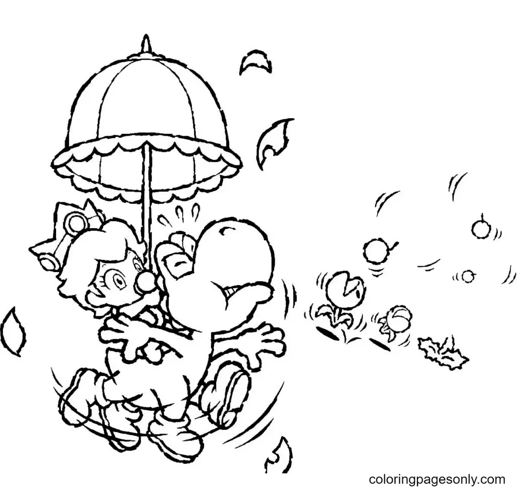 Desenhos de Yoshi Para Colorir 67