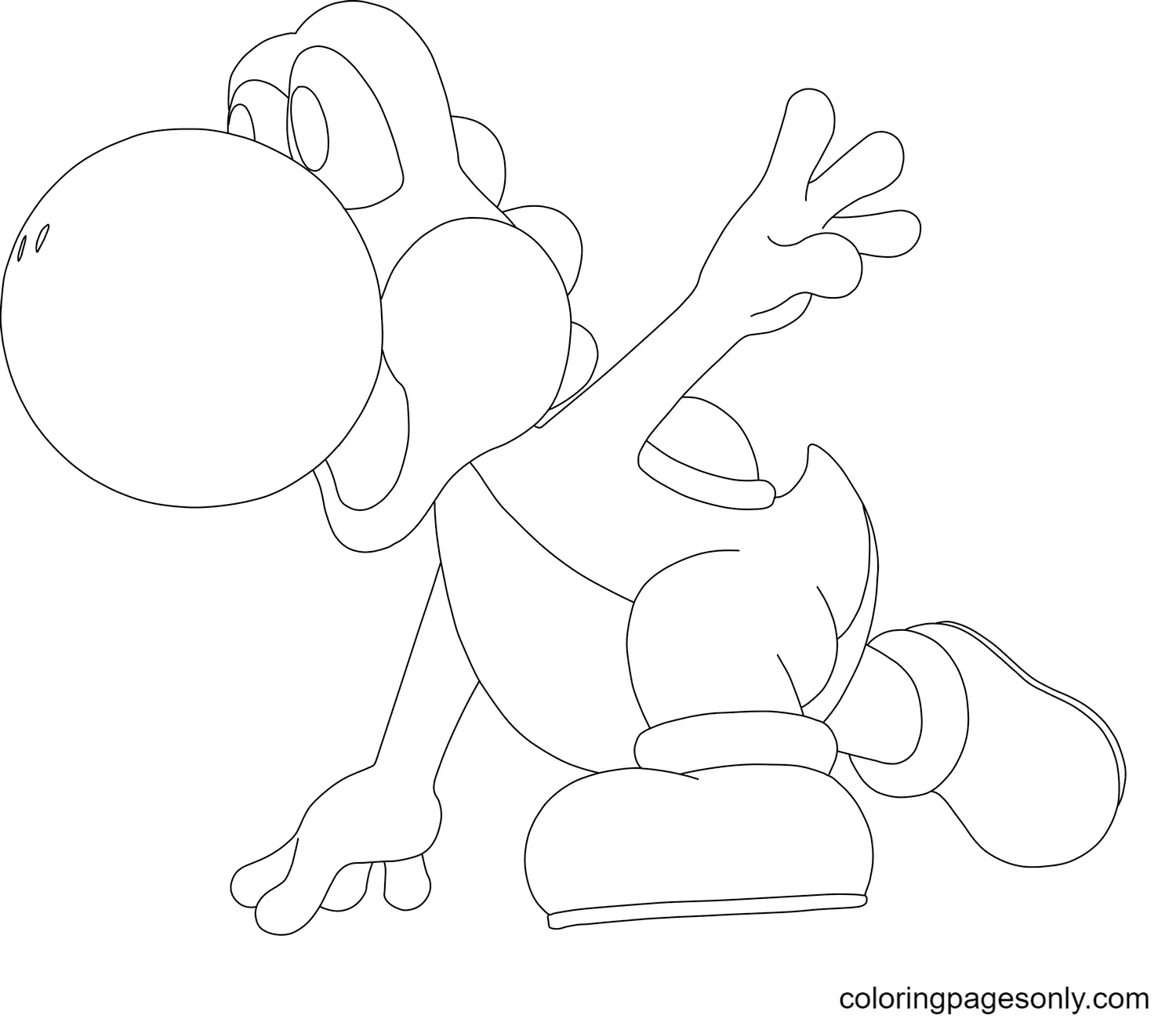 Desenhos de Yoshi Para Colorir 72