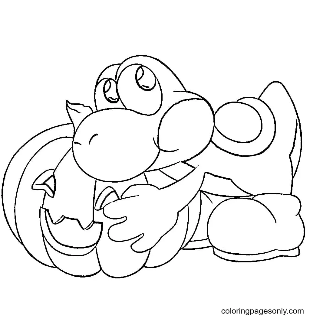Desenhos de Yoshi Para Colorir 8