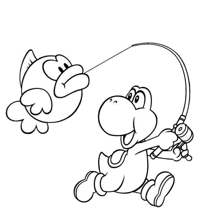 Desenhos de Yoshi Para Colorir 9