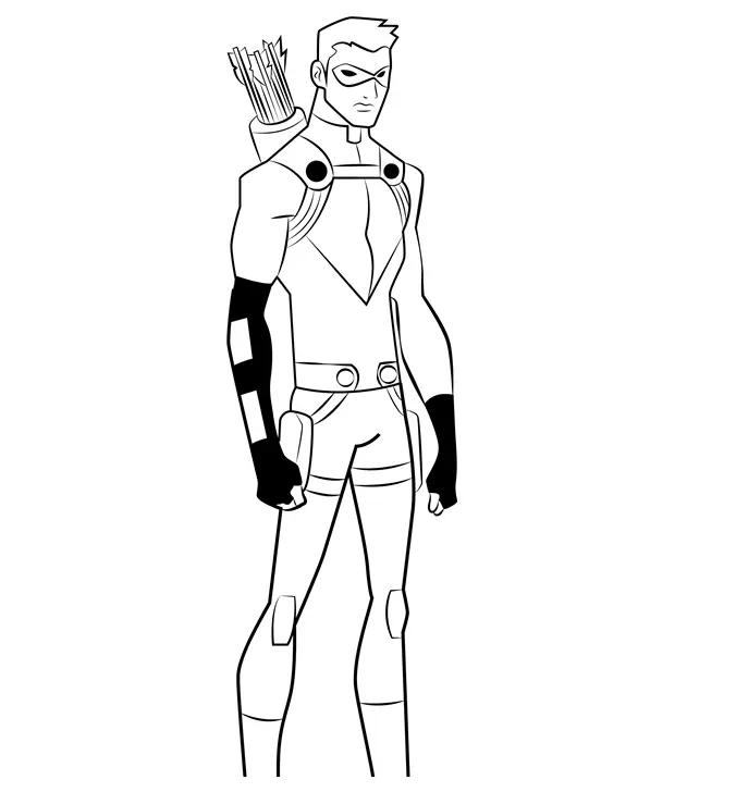 Young Justice Coloring Pages 7