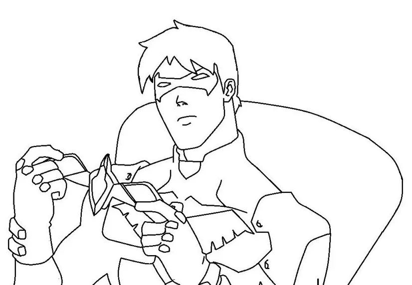 Young Justice Coloring Pages 8