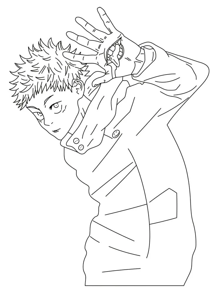 Yuji Para Colorear 1