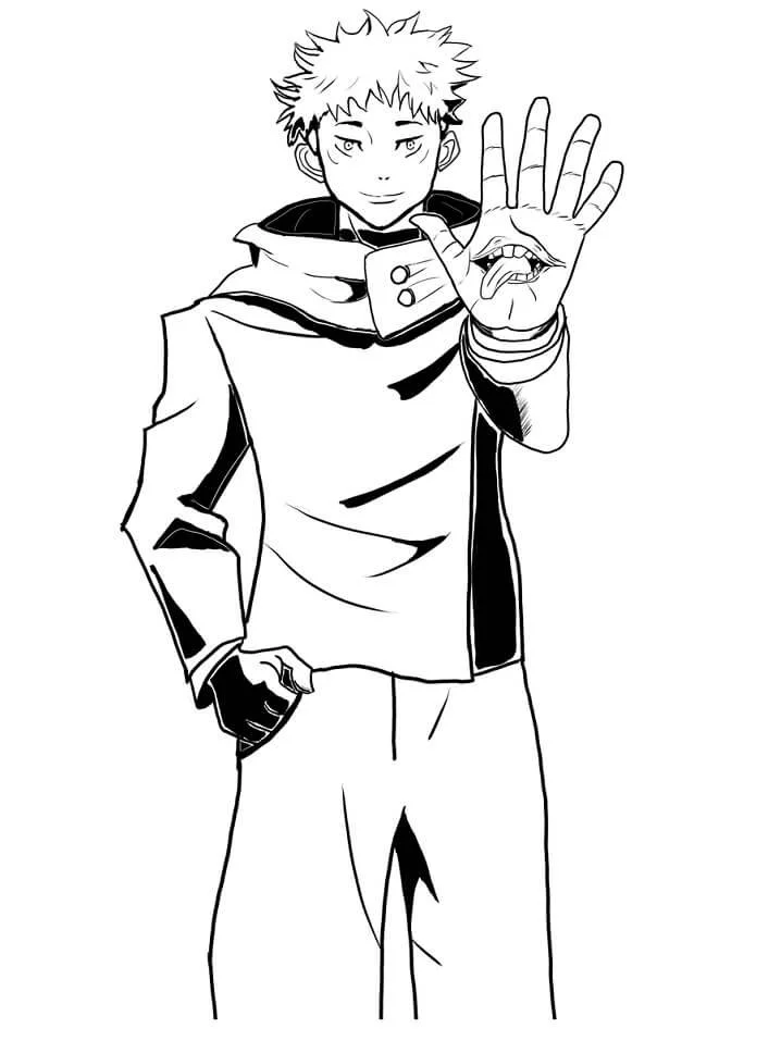 Yuji Para Colorear 16